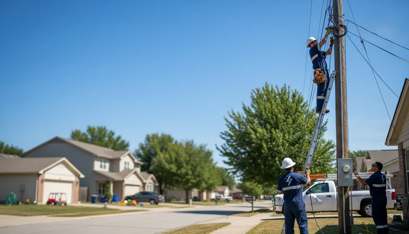 Residential electrician providing installation services in Taylor Ridge, IL